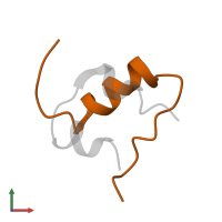 Insulin B chain in PDB entry 2hho, assembly 1, front view.