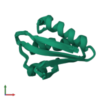 PDB entry 2hid coloured by chain, ensemble of 25 models, front view.