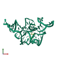 PDB entry 2hoo coloured by chain, front view.