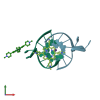 PDB entry 2hri coloured by chain, front view.