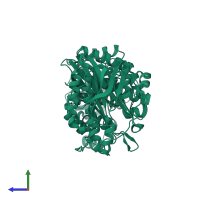 Phosphoribosylformylglycinamidine synthase subunit PurL in PDB entry 2hry, assembly 1, side view.
