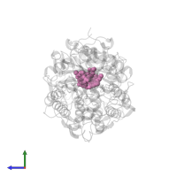 FLAVIN MONONUCLEOTIDE in PDB entry 2hsa, assembly 1, side view.