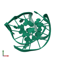 DNA (26-MER) in PDB entry 2hy9, assembly 1, front view.
