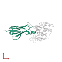 Ig-like domain-containing protein in PDB entry 2i25, assembly 1, front view.