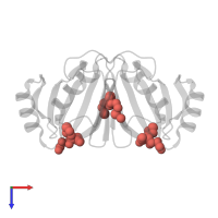 Modified residue MSE in PDB entry 2i7r, assembly 1, top view.