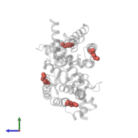 Modified residue MSE in PDB entry 2ibd, assembly 1, side view.