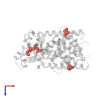 Modified residue MSE in PDB entry 2ibd, assembly 1, top view.