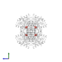 Modified residue CSO in PDB entry 2iby, assembly 1, side view.