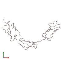 PDB entry 2ic4 coloured by chain, front view.