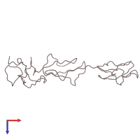 PDB entry 2ic4 coloured by chain, top view.