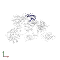 V-set and immunoglobulin domain-containing protein 4 in PDB entry 2icf, assembly 1, front view.