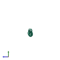 PDB entry 2ifn coloured by chain, side view.