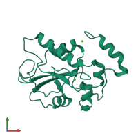 PDB entry 2ifv coloured by chain, front view.