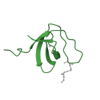 The deposited structure of PDB entry 2iim contains 1 copy of SCOP domain 50045 (SH3-domain) in Tyrosine-protein kinase Lck. Showing 1 copy in chain A.