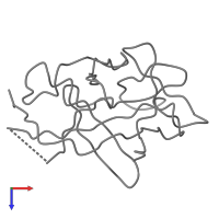 Interleukin-1 alpha in PDB entry 2ila, assembly 1, top view.