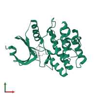 Wee1-like protein kinase in PDB entry 2io6, assembly 1, front view.