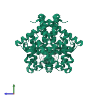 Estrogen receptor in PDB entry 2iog, assembly 1, side view.