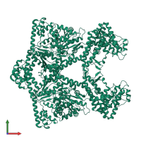 Protein translocase subunit SecA in PDB entry 2ipc, assembly 1, front view.