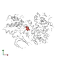 Modified residue TPO in PDB entry 2iw9, assembly 1, front view.