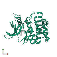 Serine/threonine-protein kinase pim-2 in PDB entry 2iwi, assembly 1, front view.