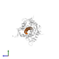 Unconventional myosin-Va in PDB entry 2ix7, assembly 1, side view.