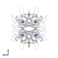SODIUM ION in PDB entry 2izc, assembly 1, side view.
