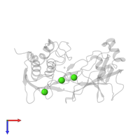 CALCIUM ION in PDB entry 2j0t, assembly 1, top view.