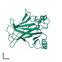 Monomeric assembly 4 of PDB entry 2j1y coloured by chemically distinct molecules, front view.