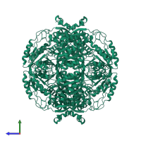 Alpha-aminoadipic semialdehyde dehydrogenase in PDB entry 2j6l, assembly 2, side view.