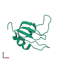 Eukaryotic translation initiation factor 4B in PDB entry 2j76, assembly 1, front view.