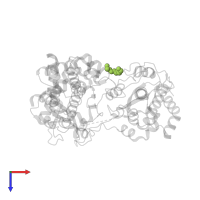 TRIETHYLENE GLYCOL in PDB entry 2j7u, assembly 1, top view.