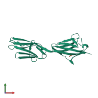 Monomeric assembly 2 of PDB entry 2j8o coloured by chemically distinct molecules, front view.