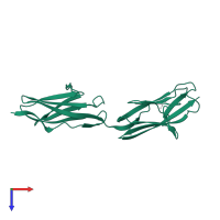 Titin in PDB entry 2j8o, assembly 1, top view.