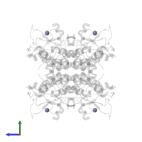 ZINC ION in PDB entry 2jb0, assembly 1, side view.