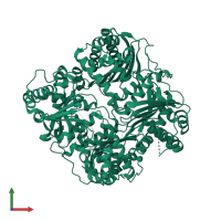 Insulin-degrading enzyme in PDB entry 2jbu, assembly 1, front view.