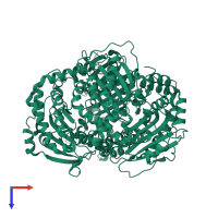 Insulin-degrading enzyme in PDB entry 2jbu, assembly 1, top view.