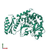 Fatty acid synthase in PDB entry 2jfk, assembly 1, front view.
