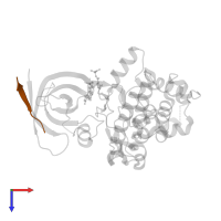PEPTIDE (ALA-GLY-GLY-ALA-ALA-ALA-ALA-ALA) in PDB entry 2jld, assembly 3, top view.