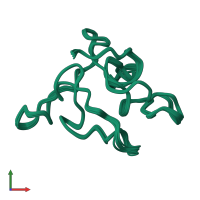 PDB entry 2jmv coloured by chain, ensemble of 20 models, front view.