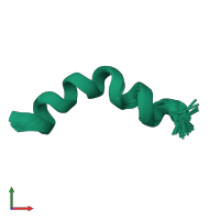 PDB entry 2jrd coloured by chain, ensemble of 30 models, front view.