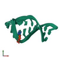 PDB entry 2jrg coloured by chain, ensemble of 11 models, front view.