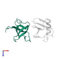 Actin cytoskeleton-regulatory complex protein SLA1 in PDB entry 2jt4, assembly 1, top view.