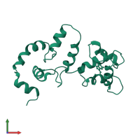 Troponin C, slow skeletal and cardiac muscles in PDB entry 2jt8, assembly 1, front view.