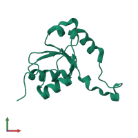 Nibrin in PDB entry 2k2w, assembly 1, front view.