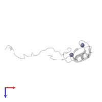 ZINC ION in PDB entry 2k4d, assembly 1, top view.