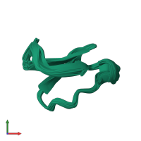 PDB entry 2k7g coloured by chain, ensemble of 20 models, front view.