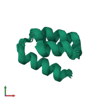 PDB entry 2k9d coloured by chain, ensemble of 20 models, front view.