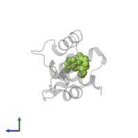 N-(6-AMINOHEXYL)-5-CHLORO-1-NAPHTHALENESULFONAMIDE in PDB entry 2kfx, assembly 1, side view.