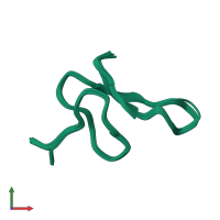 PDB entry 2kgu coloured by chain, ensemble of 20 models, front view.