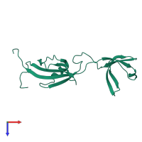 FKBP-type peptidyl-prolyl cis-trans isomerase SlyD in PDB entry 2kr7, assembly 1, top view.